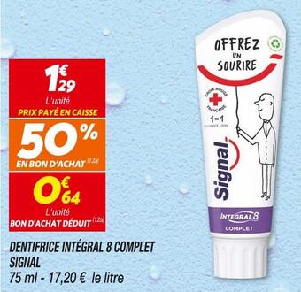 Netto Signal dentifrice intégral 8 complet offre