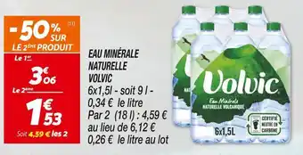Netto Volvic eau minérale naturelle offre