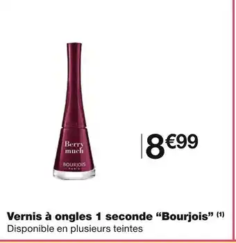 Monoprix Bourjois vernis à ongles 1 seconde (1) offre
