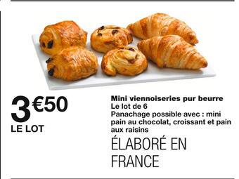 Monoprix Mini viennoiseries pur beurre offre