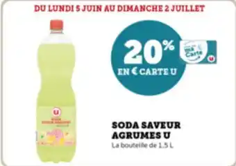 Super U SODA SAVEUR AGRUMES U offre