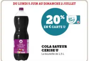 Super U COLA SAVEUR CERISE U offre