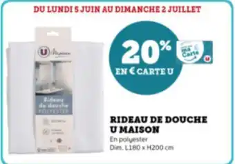 RIDEAU DE DOUCHE U MAISON