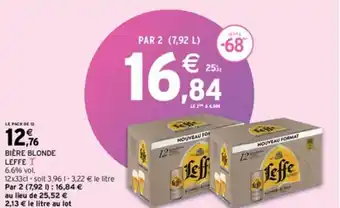 Intermarché BIÈRE BLONDE LEFFE I offre