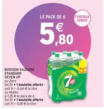 Intermarché BOISSON GAZEUSE STANDARD SEVEN UP offre