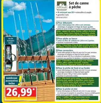 Norma Set de canne a peche offre
