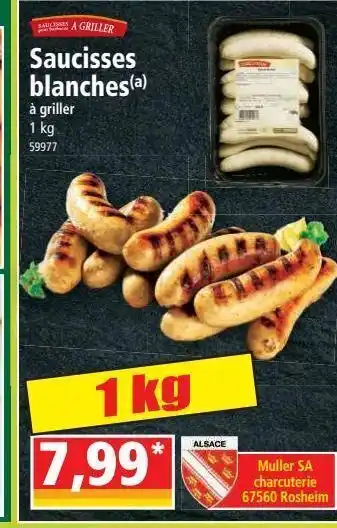 Norma Saucisses blanches offre
