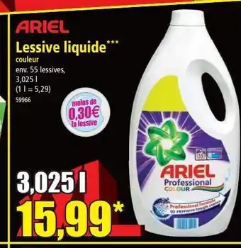 Norma Lessive liquide ariel offre