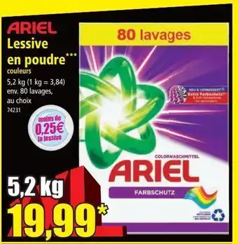 Norma Lessive en poudre ariel offre