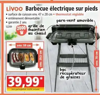 Norma Barbecue electrique sur pieds offre
