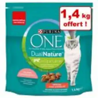Zooplus Purina one dual nature chat stérilisé : 2 x 1,4 kg + 1 sac offert ! offre