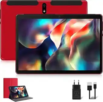 Amazon Jusyea tablette tactile 10 pouces tablette android 10 avec 8 cœurs 4 go ram + 64 go rom, sd/tf 128 go, wifi, batterie 8000... offre