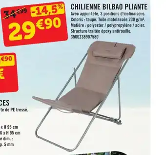 CHILIENNE BILBAO PLIANTE