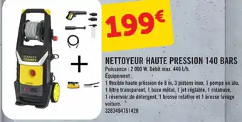 E.Leclerc NETTOYEUR HAUTE PRESSION 140 BARS offre