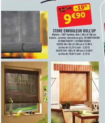 E.Leclerc STORE ENROULEUR ROLL'UP offre