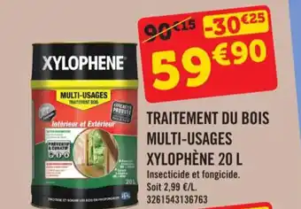 E.Leclerc TRAITEMENT DU BOIS MULTI-USAGES XYLOPHÈNE 20 L offre