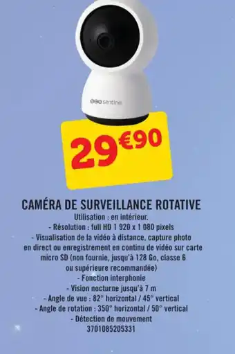 E.Leclerc CAMÉRA DE SURVEILLANCE ROTATIVE offre