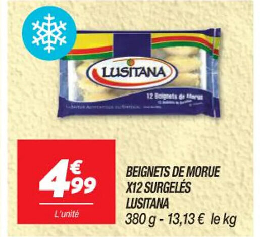 Netto BEIGNETS DE MORUE X12 SURGELES offre