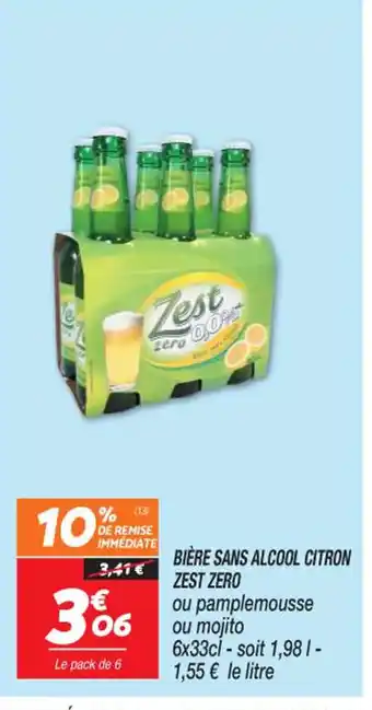 BIÈRE SANS ALCOOL CITRON ZEST ZERO