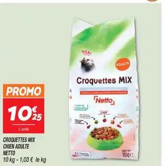 CROQUETTES MIX CHIEN ADULTE NETTO 10 kg - 1,03 € le kg