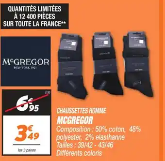 Netto CHAUSSETTES HOMME MCGREGOR offre