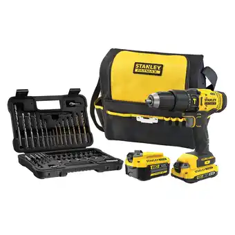 Perceuse à percussion sans fil stanley fatmax sfmcd711dma-qw gamme v20 18v - 2ah + 4ah + accessoires