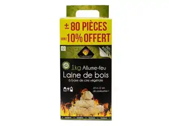 Weldom Allume-feu laine de bois cheminett 1kg offre