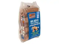 Bois bûches woodstock, sac de 25 dm³, l. 30 cm, feuillus