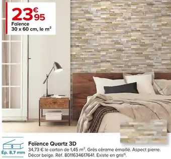 Faïence quartz 3d