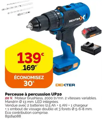 Dexter perceuse Ă percussion up20