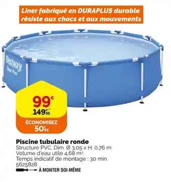 Bestway piscine tubulaire ronde
