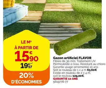 Gazon artificiel flavor
