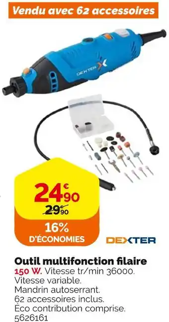 Dexter outil multifonction filaire