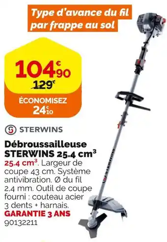 Weldom Sterwins débroussailleuse 25.4 cm3 offre