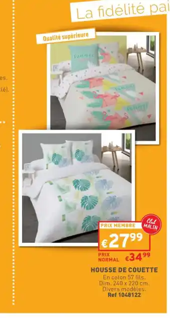 Trafic HOUSSE DE COUETTE offre