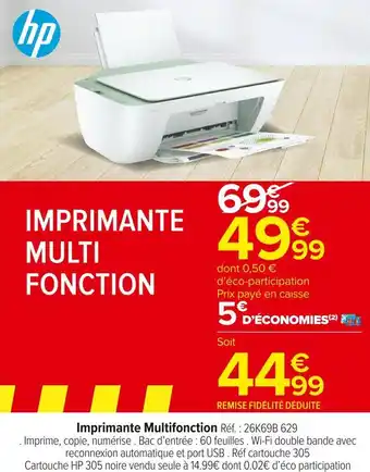 Carrefour Market Hp imprimante multifonction offre