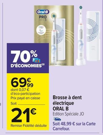 Carrefour Market Oral b brosse à dent électrique offre