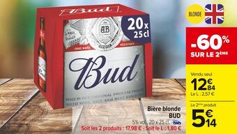 Bud bière blonde
