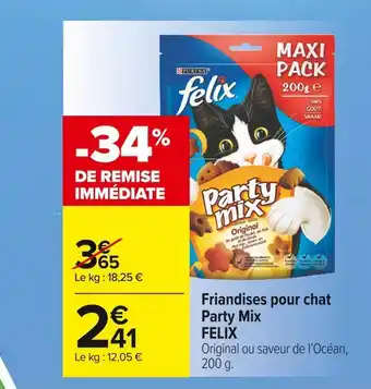 Carrefour Market Felix friandises pour chat party mix offre