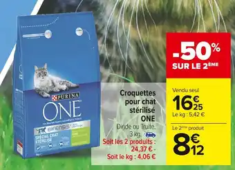 Carrefour Market Purina one croquettes pour chat stérilisé offre