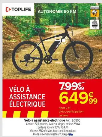 Carrefour Market Vélo à assistance électrique offre