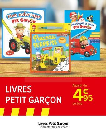 Carrefour Market Livres petit garçon offre