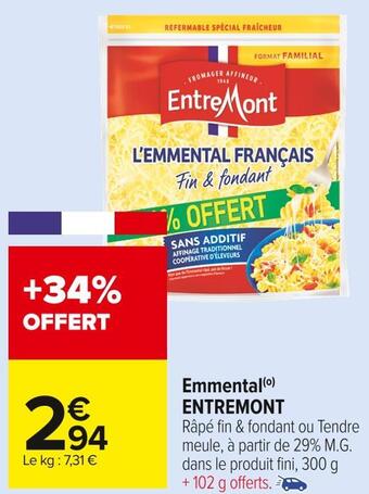 Carrefour Market Entremont emmental offre