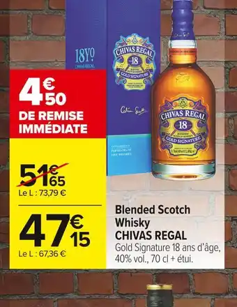 Chivas regal blended scotch whisky
