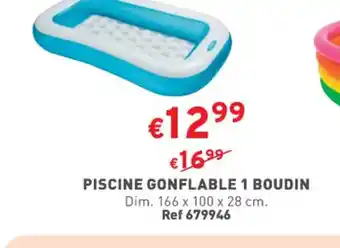 Trafic PISCINE GONFLABLE 1 BOUDIN Dim. 166 x 100 x 28 cm. Ref 679946 offre