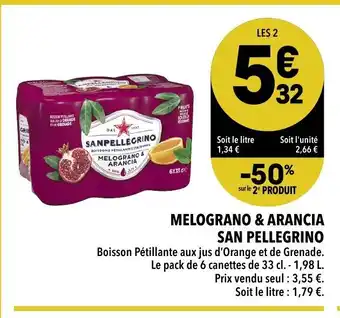 Supeco Melograno & arancia san pellegrino offre