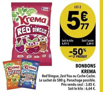 Bobons krema
