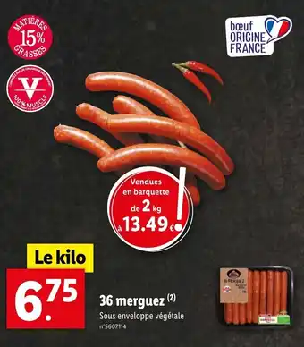 36 merguez