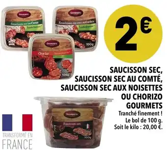 Supeco Saucisson sec, saucisson sec au comté offre