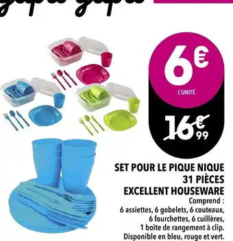Set pour le pique nique